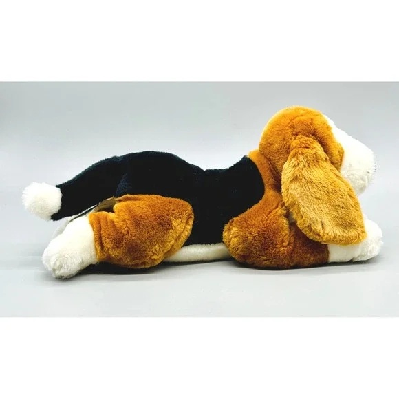 Animal Alley Basset Hound Dog Brown White Plush Stuffed Animal Toys R Us 2000 - Picture 3 of 9